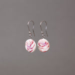 Load image into Gallery viewer, Rose porcelain earrings
