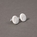 Load image into Gallery viewer, Lobe earrings in Blanche porcelain
